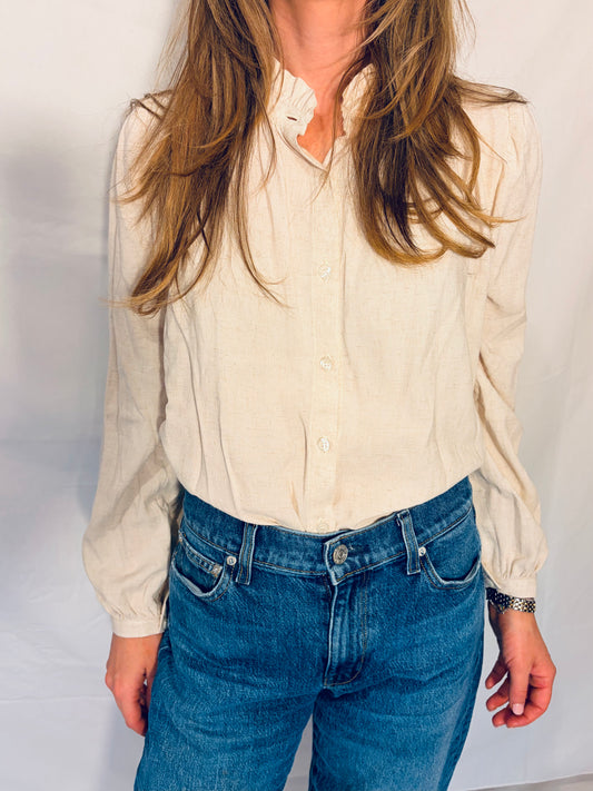 The Emmy Blouse - Oatmeal