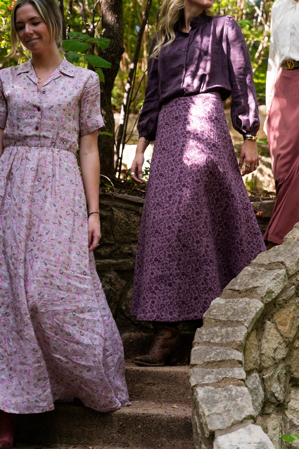 PRE- ORDER Lauren Skirt - Plum Floral